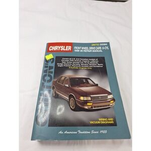 Chilton Chrysler Front Wheel Drive Cars 6-Cyl 1988-95 Repair Manual 8672 20384